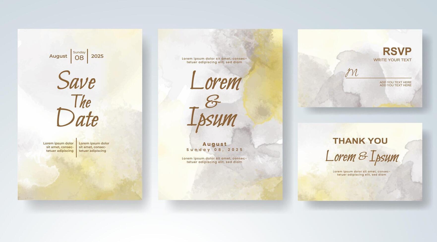 Rustic luxury place card vector