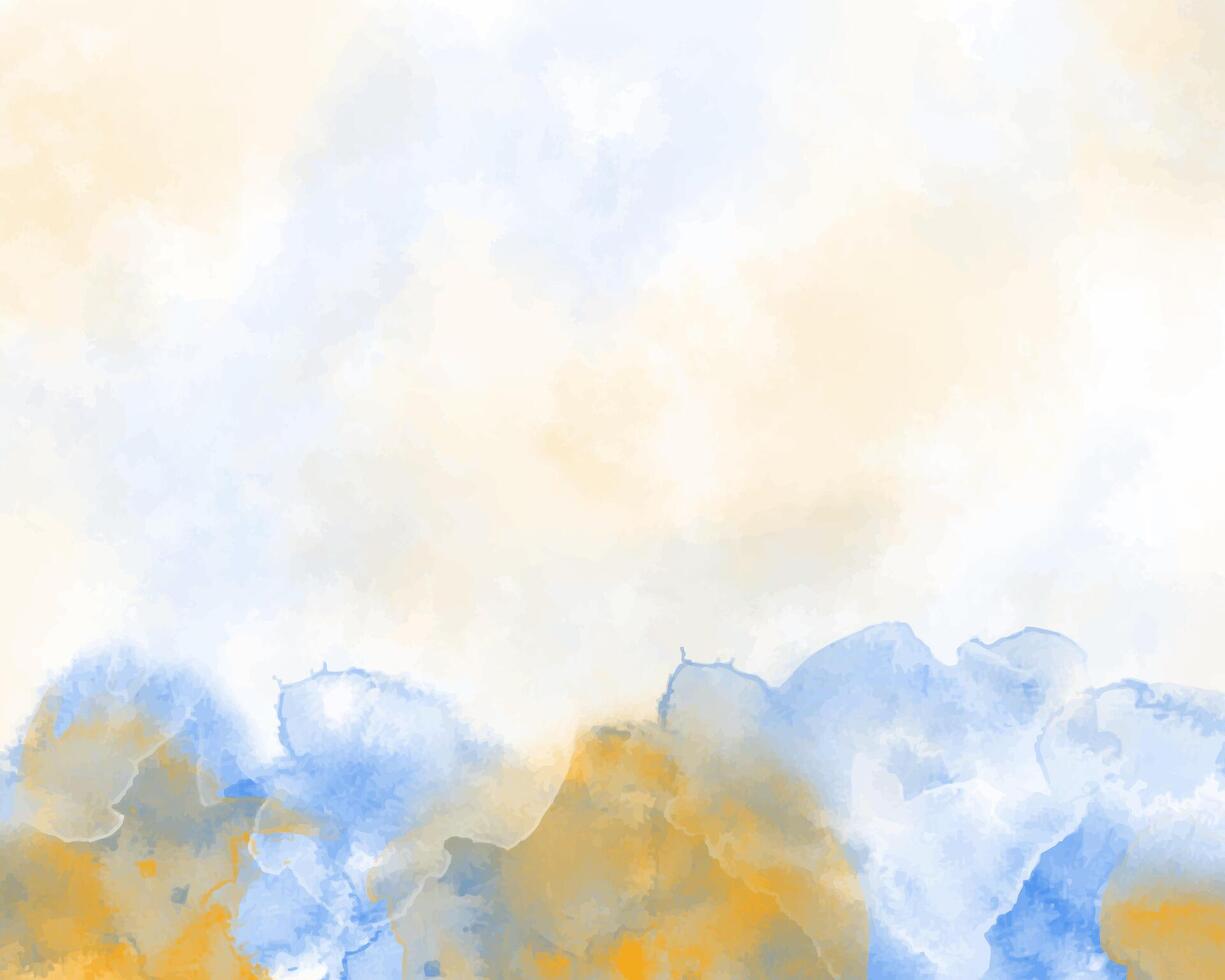 Painted watercolor tones in non-linear form vector