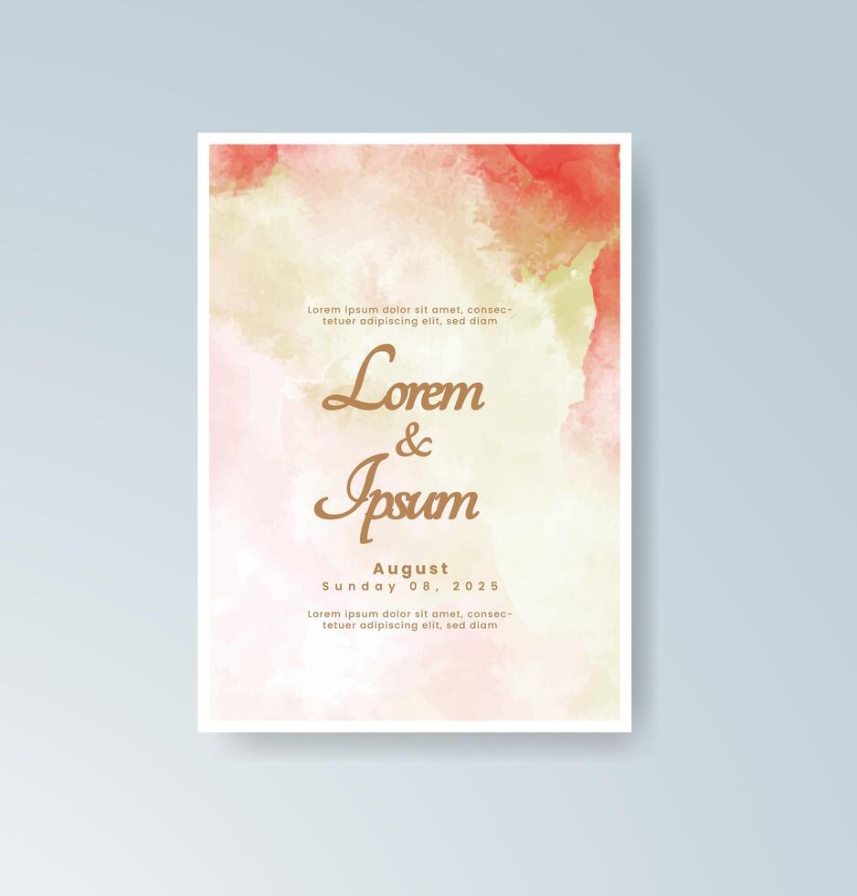 Boho custom ceremony invitation vector