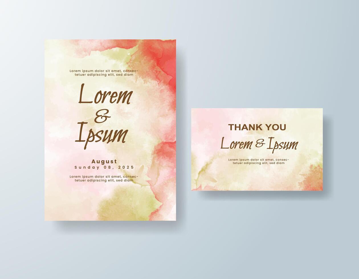 Boho save the date card with soft pastel tones color vector
