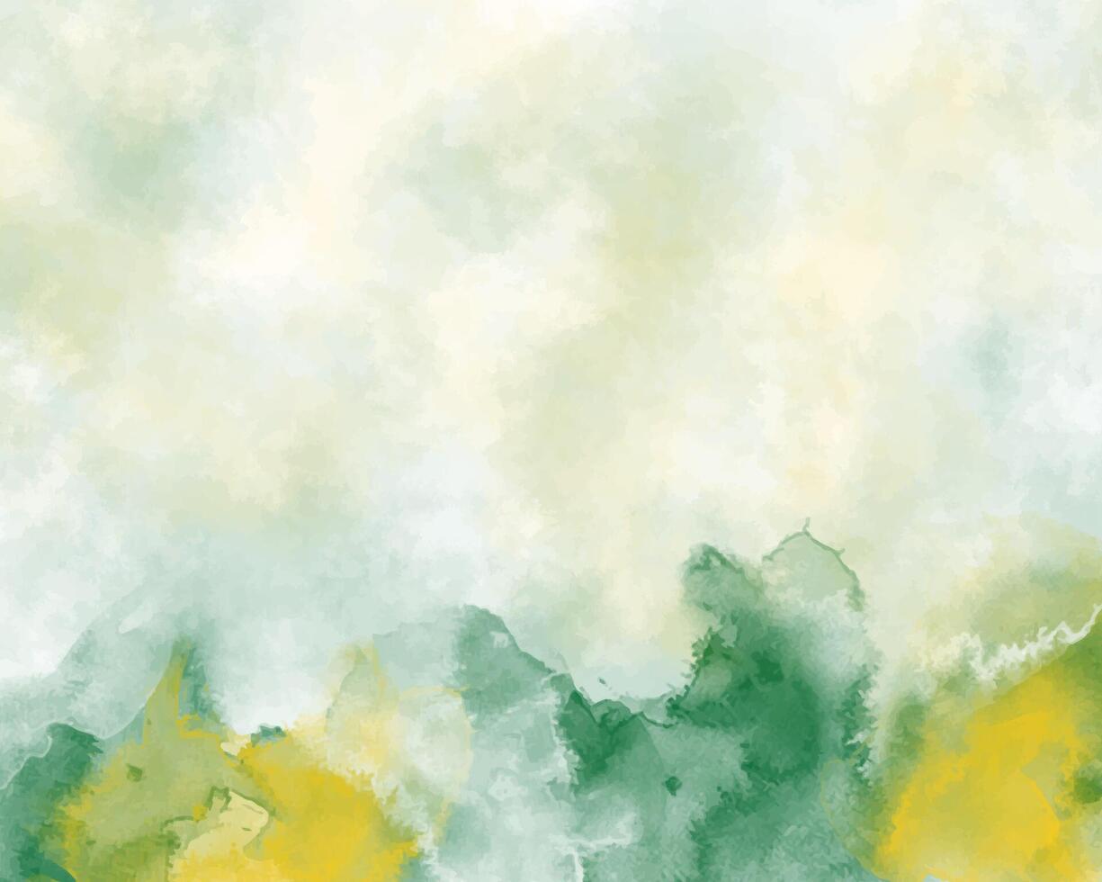 Soft brush blending of abstract watercolor layers vector