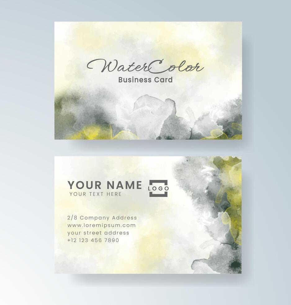 Freeform watercolor background with crisp typography vector