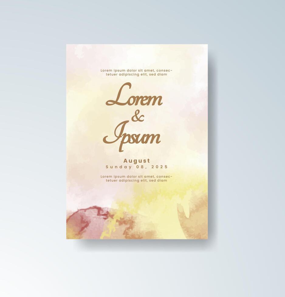 Rustic artistic wedding program vector