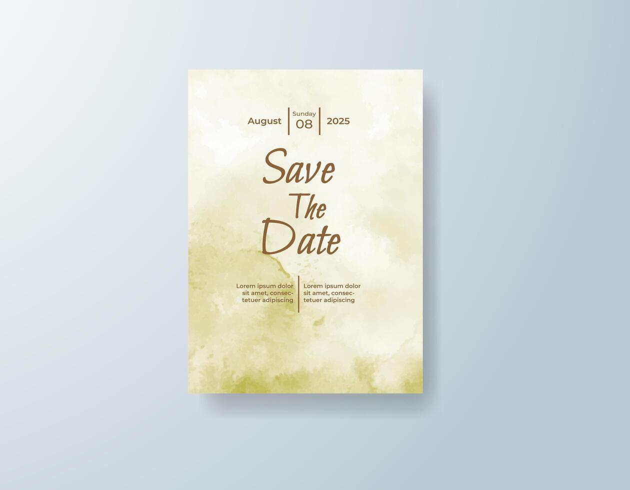 Blush Pink save the date card with dreamy composition vector