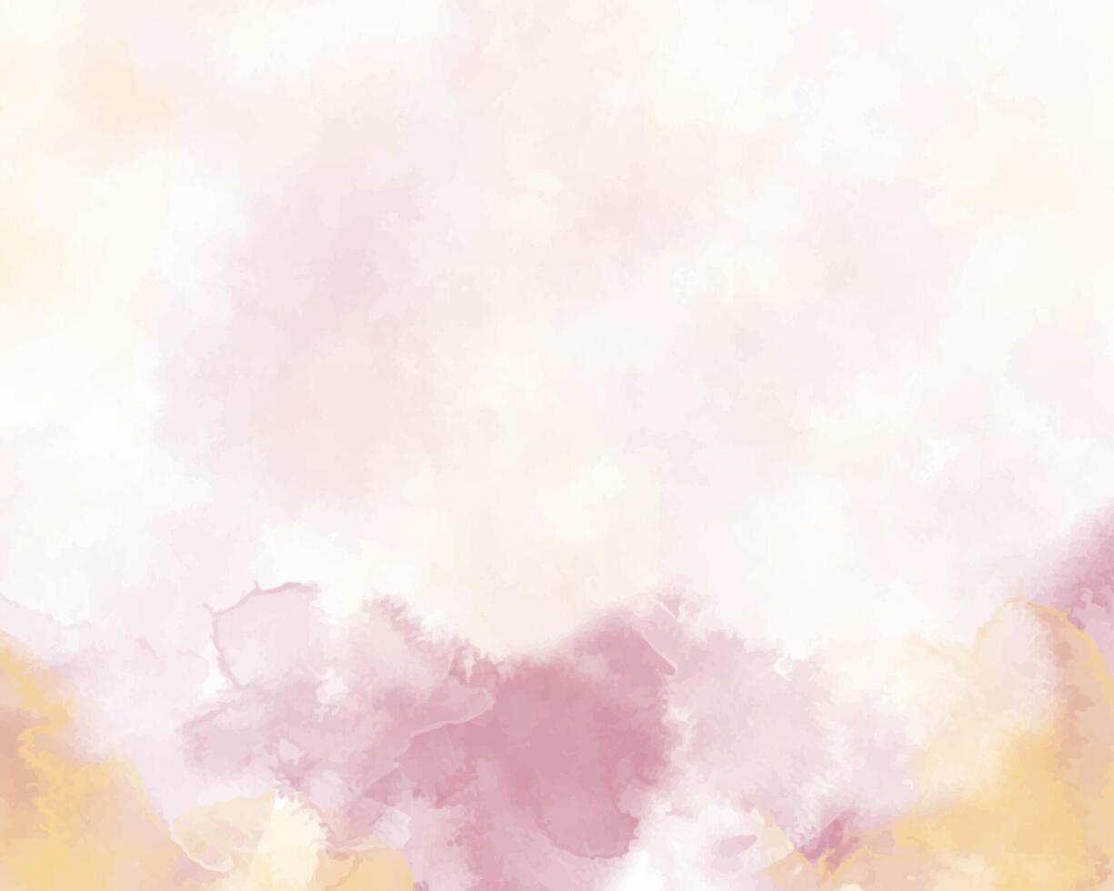 Spontaneous flow of watercolors on textured canvas vector