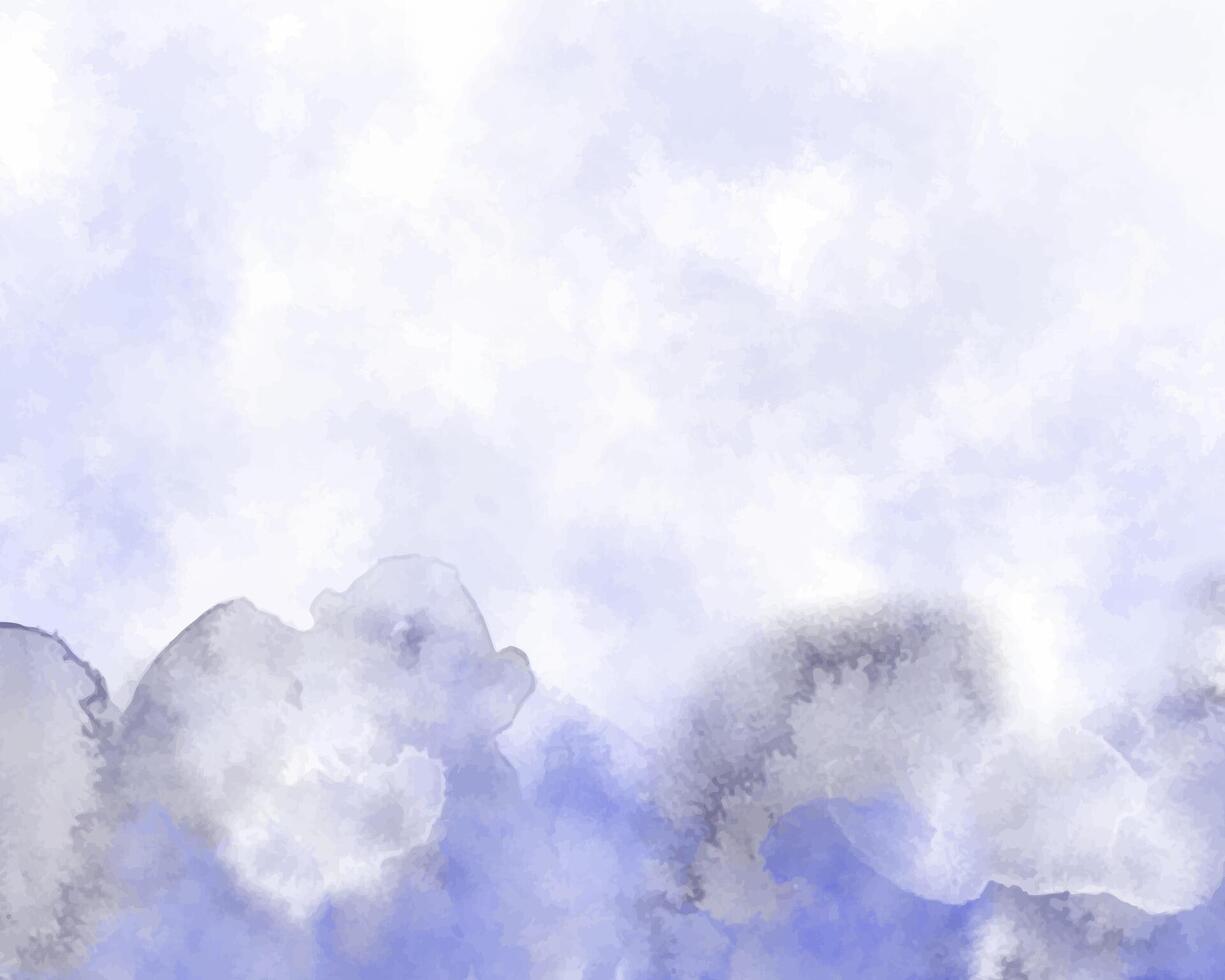 Gentle watercolor drips creating an abstract design vector