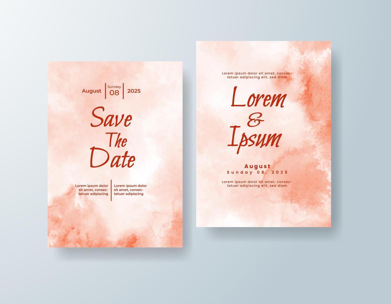 Greenery invitation template with subtle gradients color vector