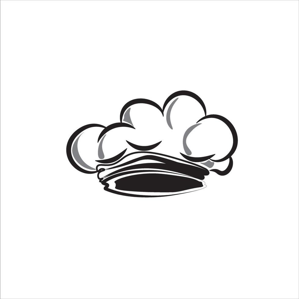 illustration of a chef's hat for the background vector