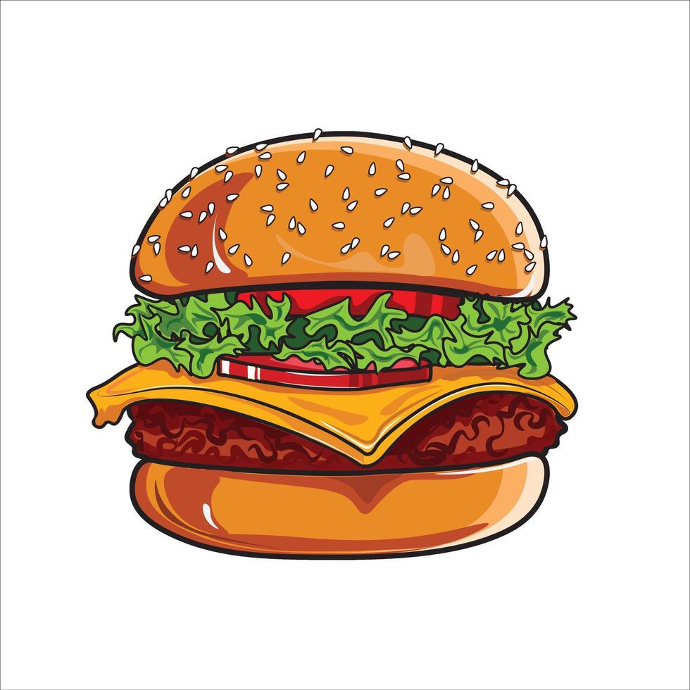 burger food is suitable for the background vector