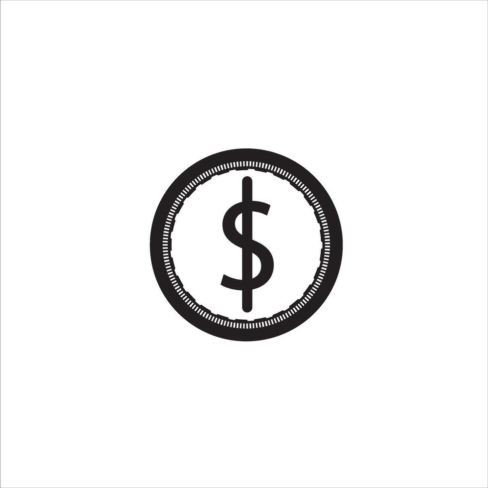 the famous coin money icon vector