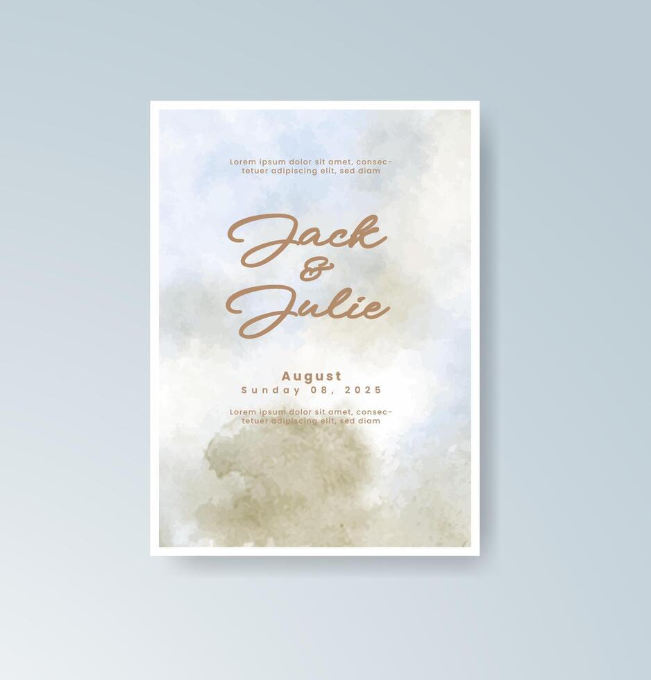 Mountain geometric wedding program vector