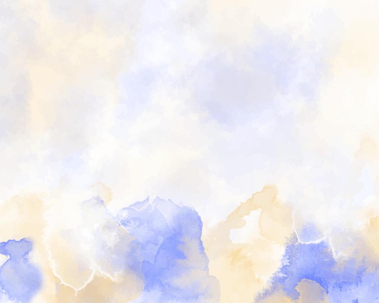 Subtle watercolor shading with colorful texture vector