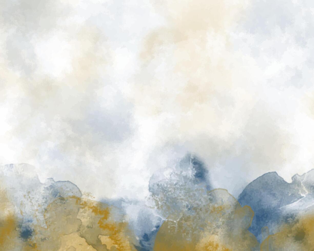 Muted watercolor texture with soft abstract patterns vector