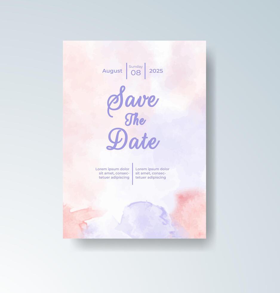 Boho classic ceremony invitation vector