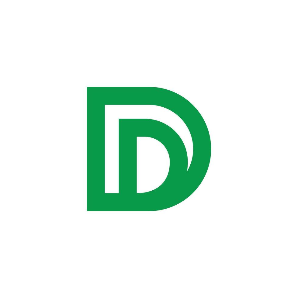 letter dr green doctor medical simple geometric logo vector