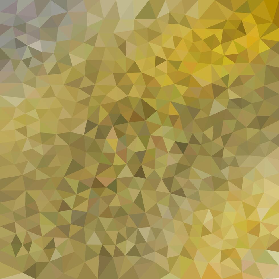 An abstract low-poly background composed of warm yellow, brown, and olive tones, forming a faceted geometric pattern with a natural, earthy appearance. vector