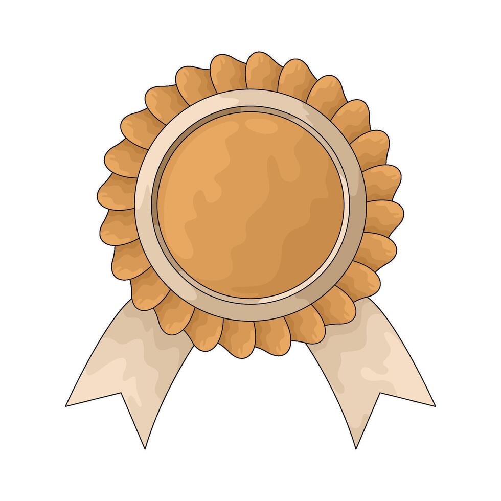 Award ribbon badge vector