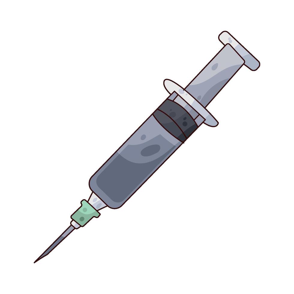 the medical injection illustration vector