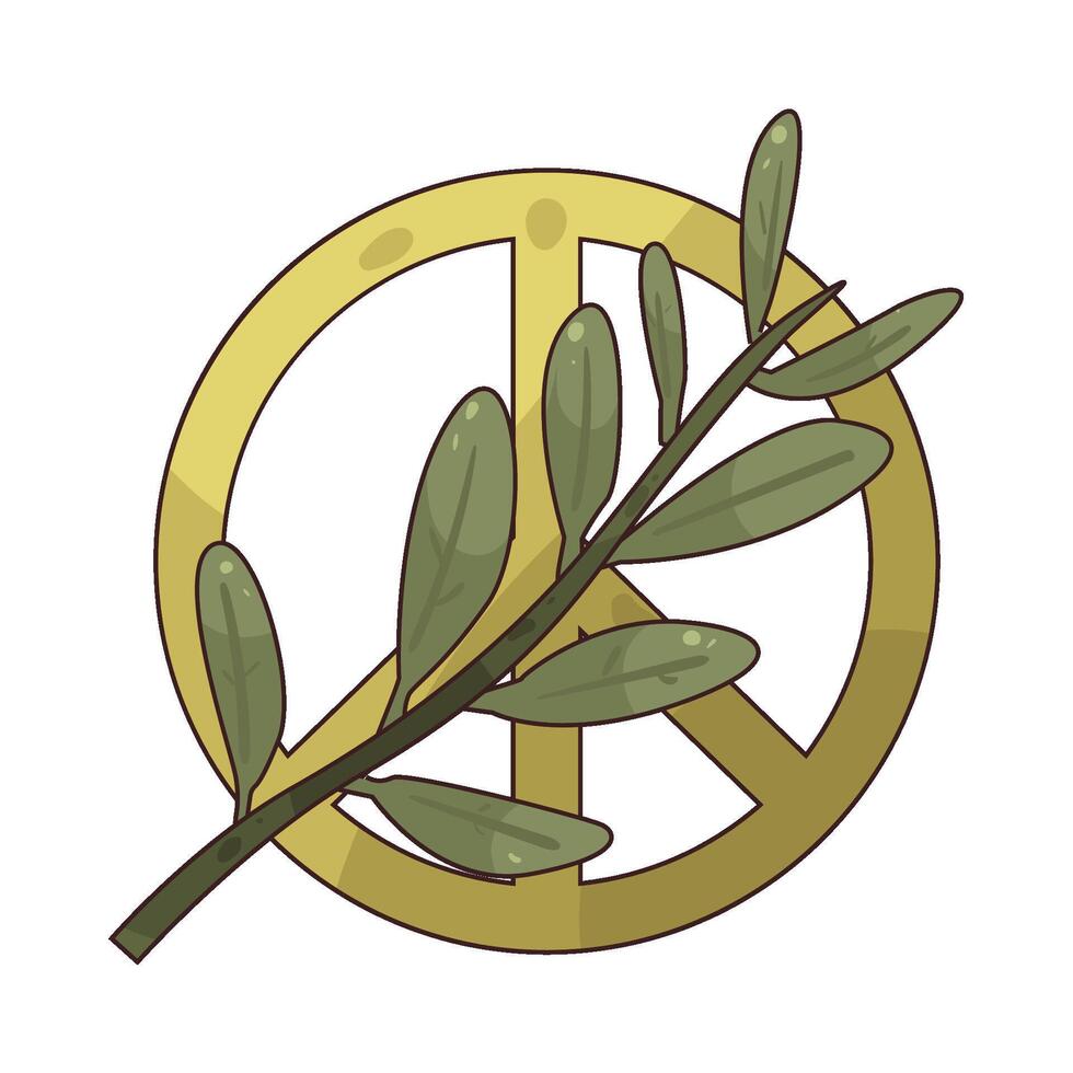 peace symbol illustration vector