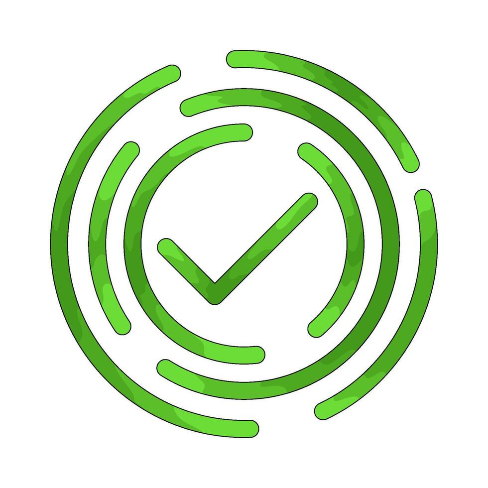 Verification tick illustraion vector