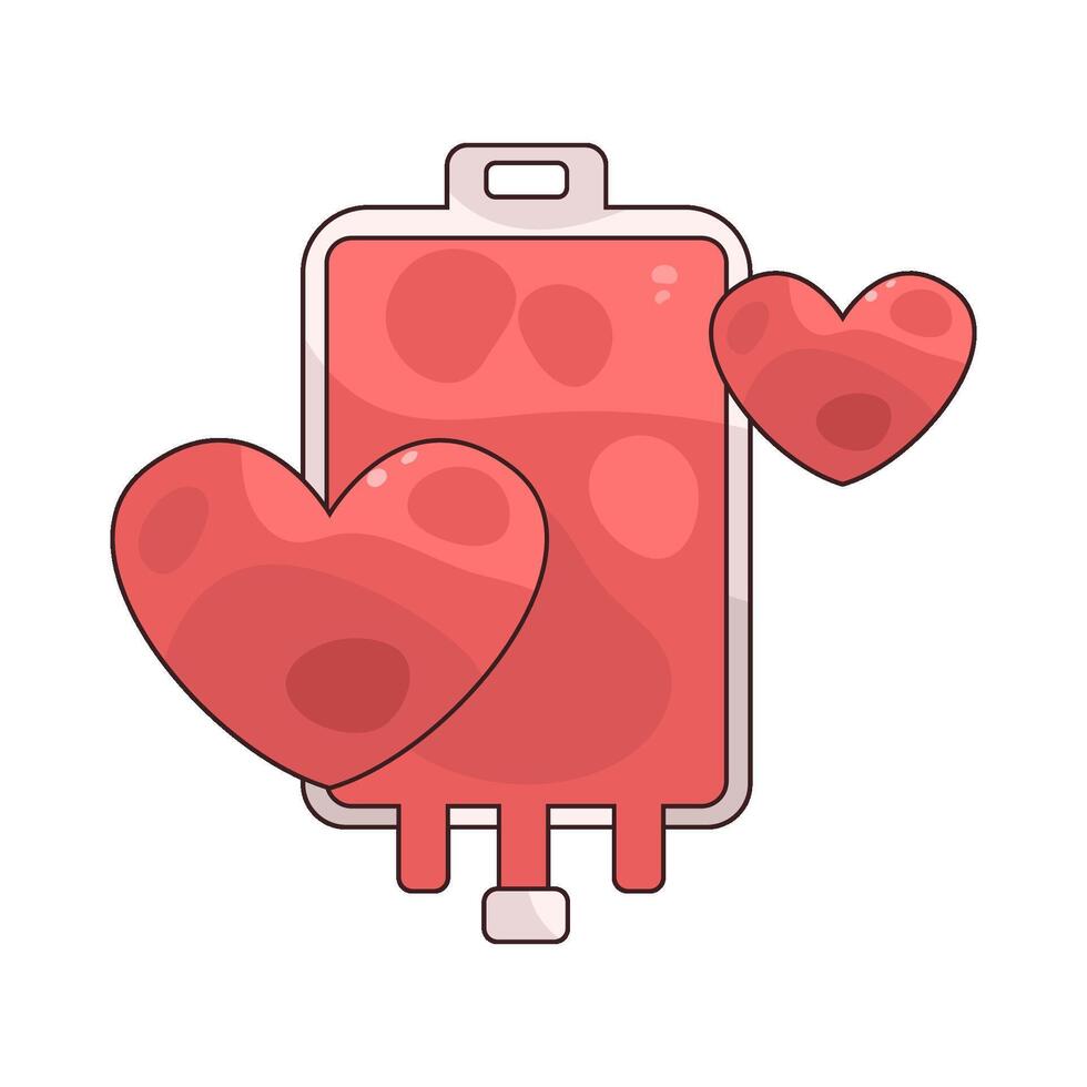 blood donation bag vector