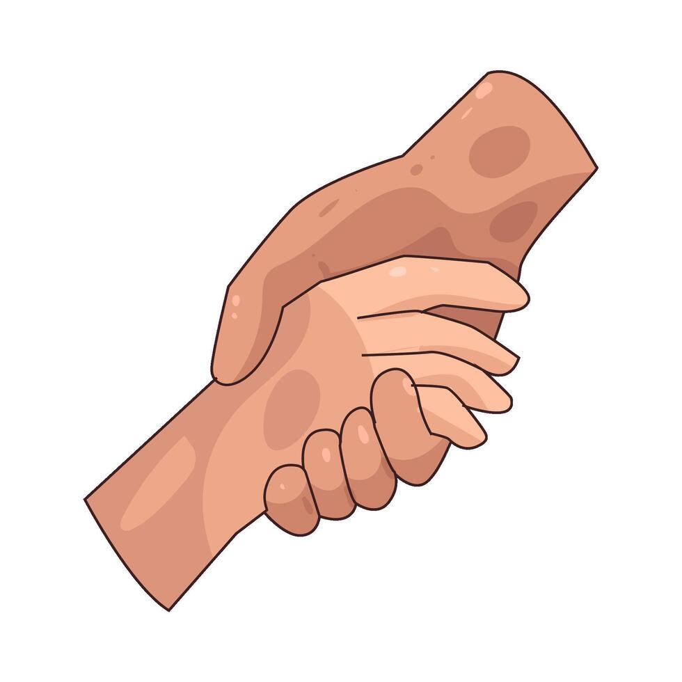 helping hand illustration vector