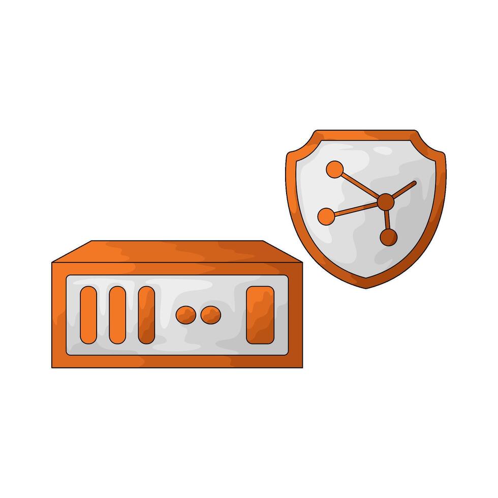 Biometric Database illustration vector