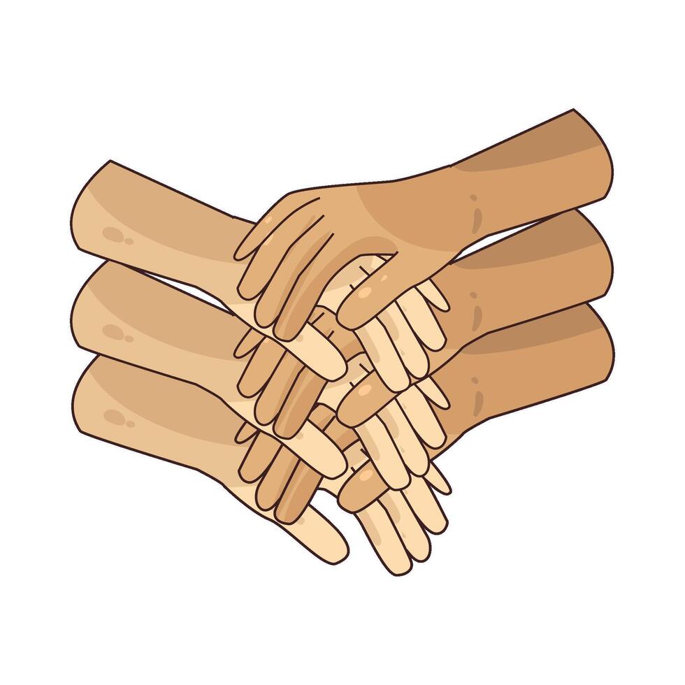 hand support illustration vector