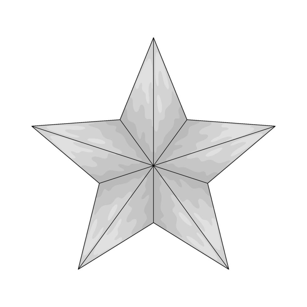 Illustration of Silver Star vector