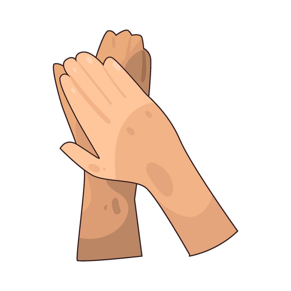 people clapping hands vector