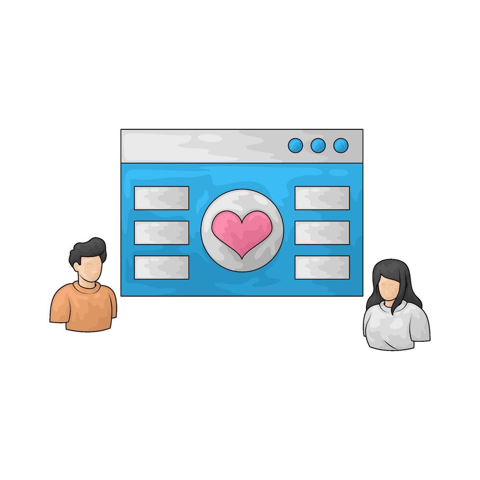 online volunteer illustration vector
