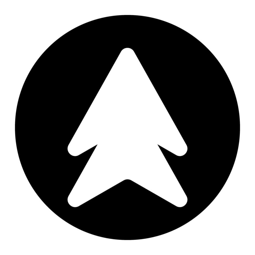 Cursor Icon. Flat Circle Stencil Design. Illustration. vector