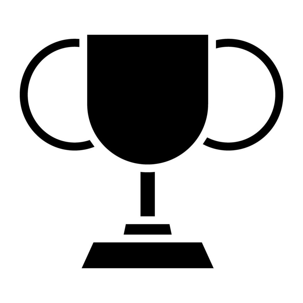 Trophy cup icon. Simple illustration of trophy cup icon for web design isolated on white background vector
