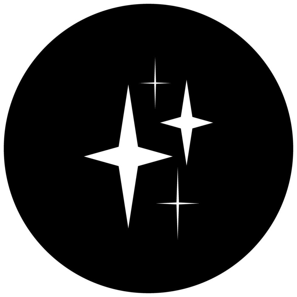 Sparkling stars icon. Flat design style. eps 10. vector