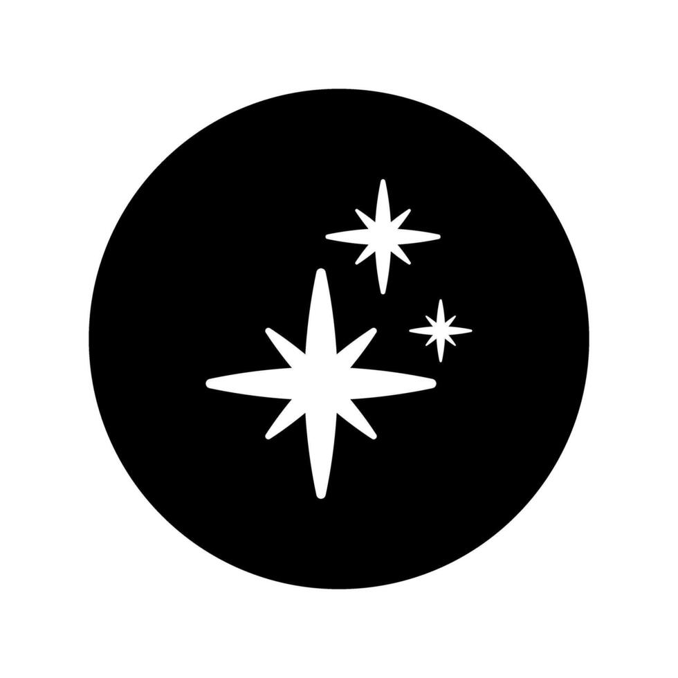 Star icon. Style is flat black icon symbol, white background design. vector