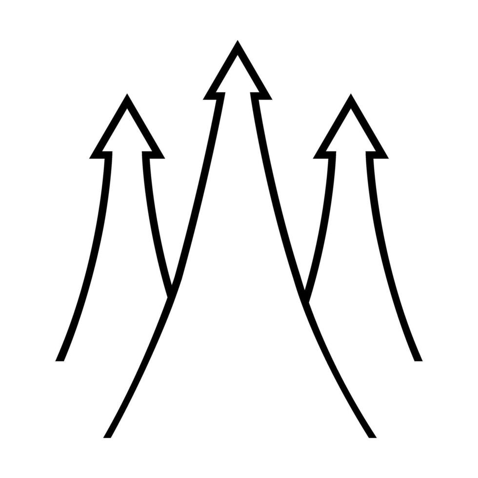 arrows line style icon design, Direction and forward theme illustration vector