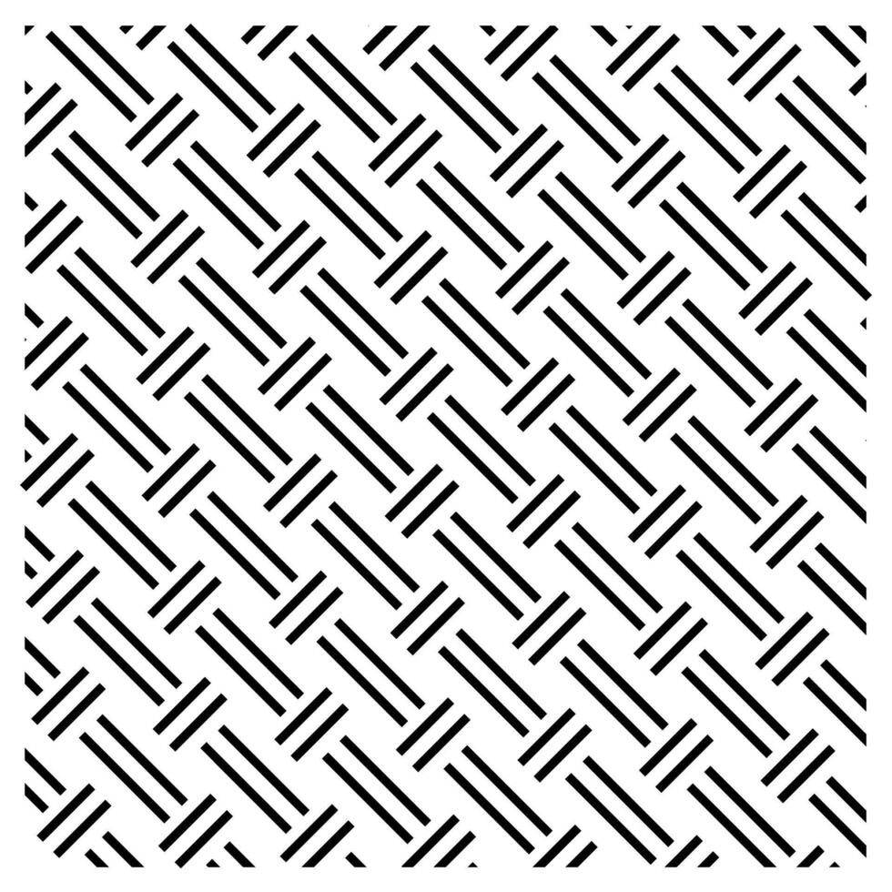 Seamless pattern in geometric ornamental style. Black pattern. vector