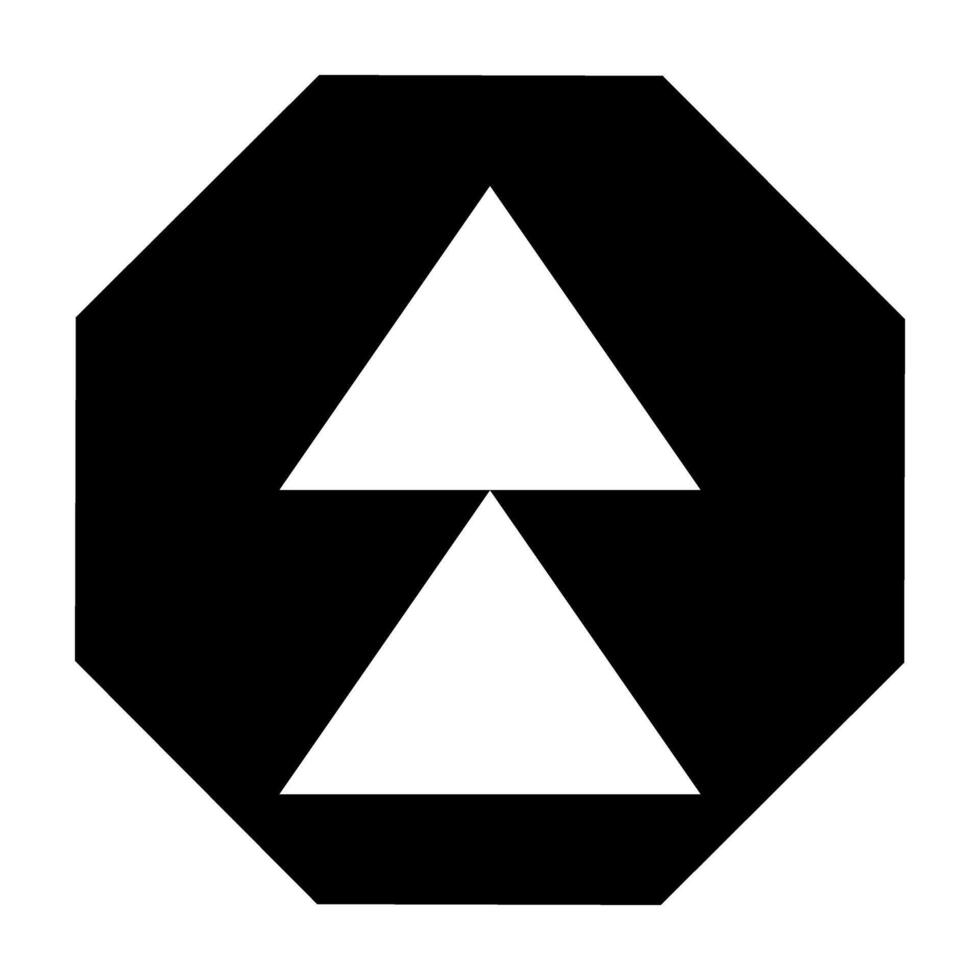 Arrow Up icon. Flat black symbol. Pictogram is isolated on a white background. Designed for web and apps vector