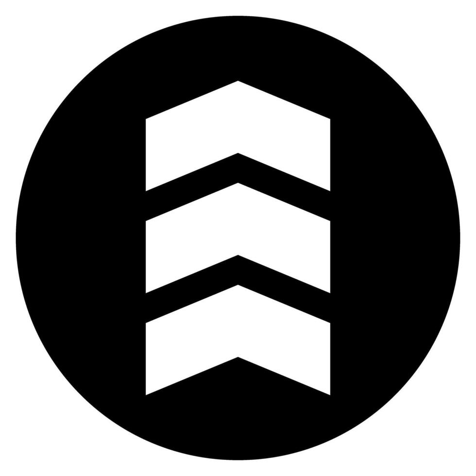 Arrow web icon. Flat black symbol. Pictogram is isolated on a white background. Designed for web and software interfaces. vector