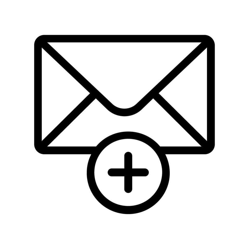 Add new message icon . Add new message sign. Mail symbol. vector