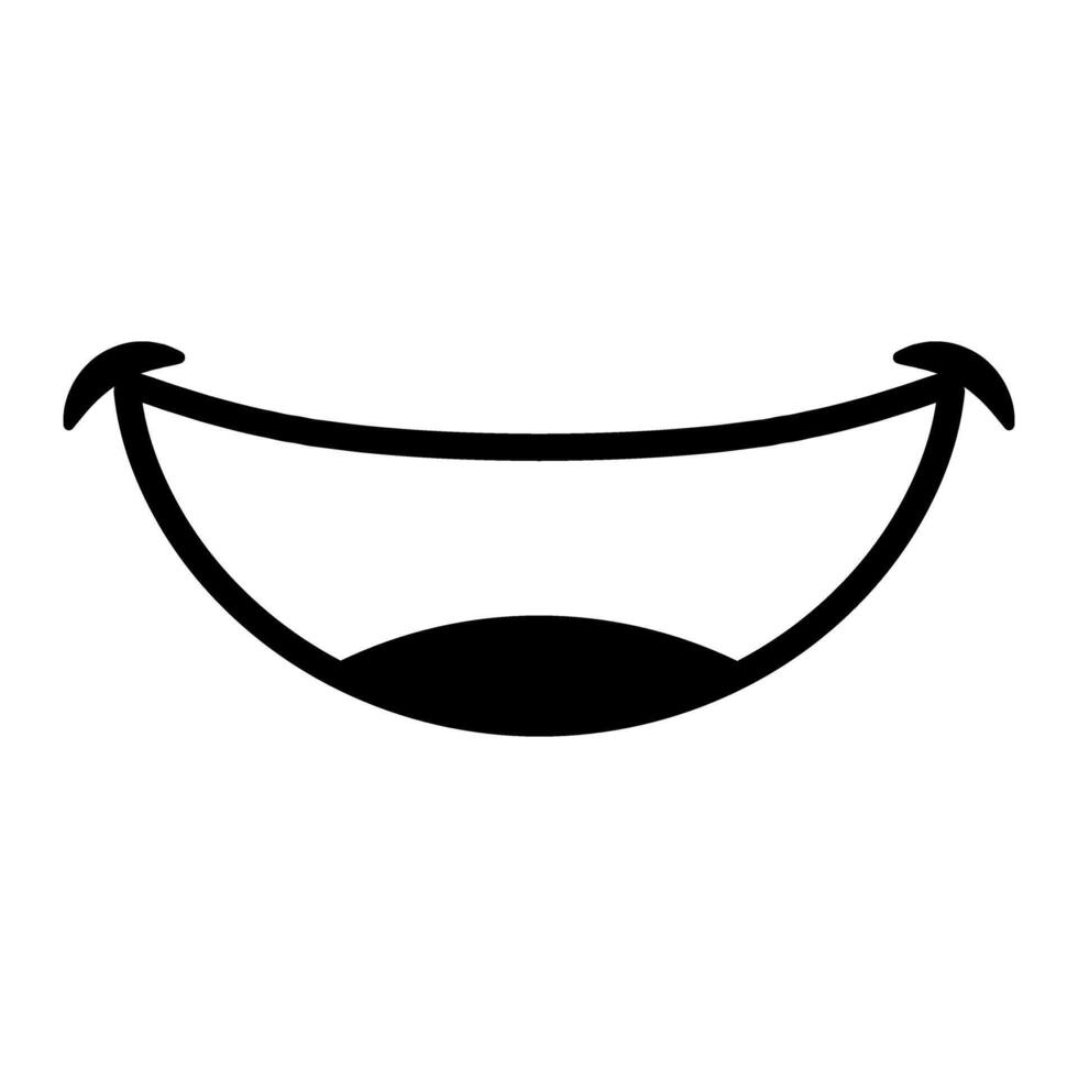 Smile icon . Laugh illustration sign. Positive symbol. Cartoon smile web icon. Smiles symbol for web. vector