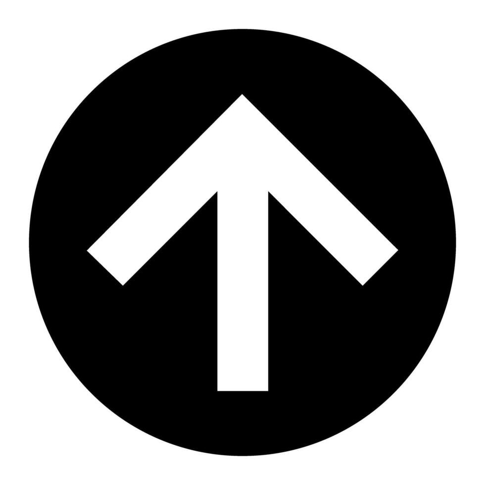Arrow Up Icon Illustration icon or sign design. AI 10 supported. vector