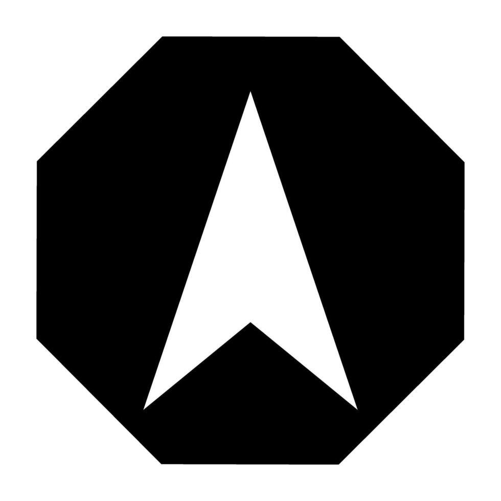 Tunnel icon. Flat black symbol. Pictogram is isolated on a white background. Designed for web and software interfaces. vector
