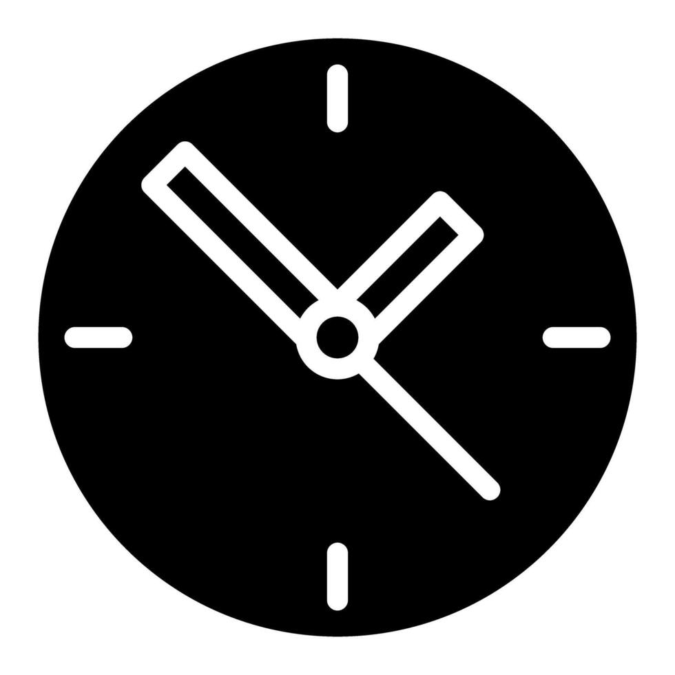 Clock Icon on White Background. Illustration. Eps 10. vector