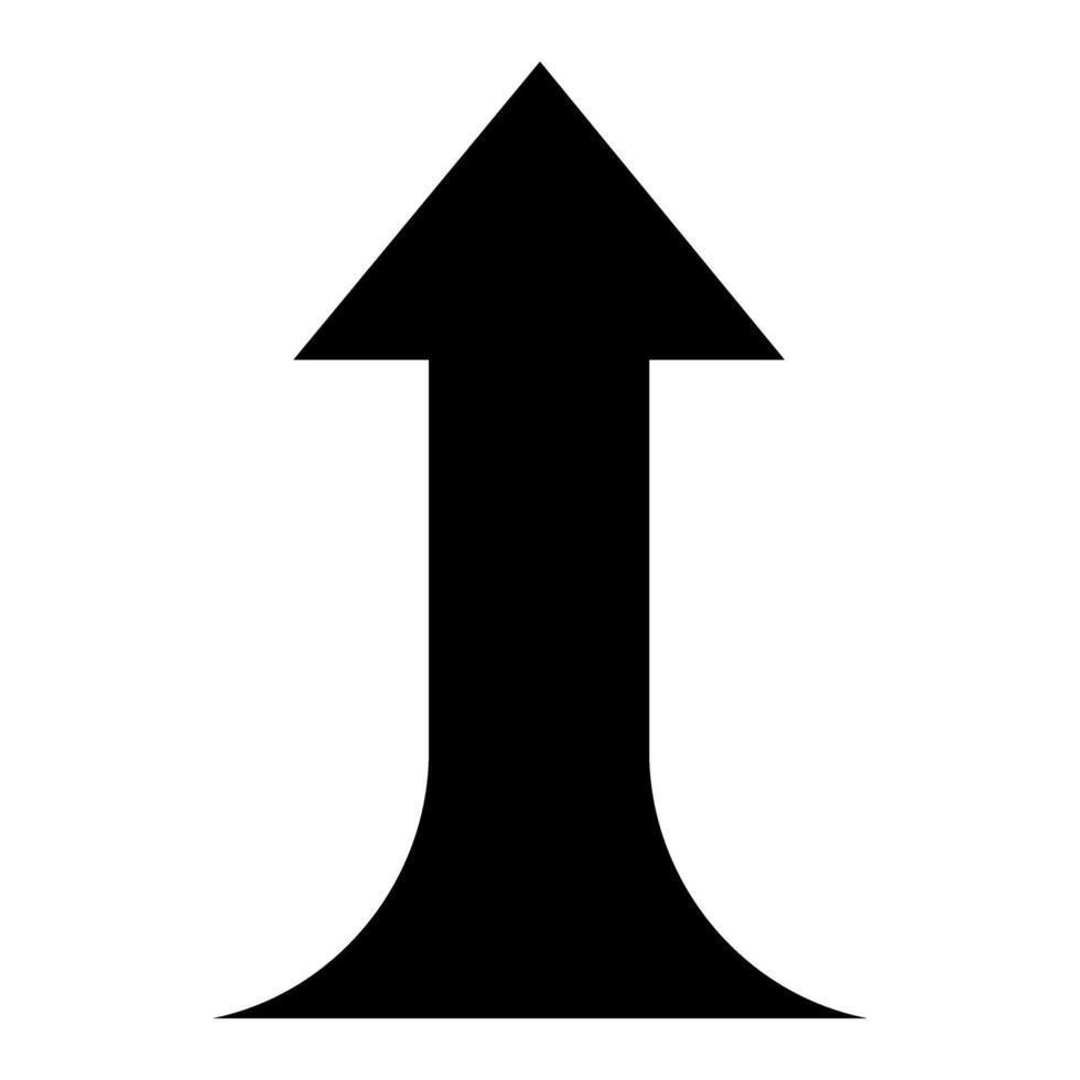 Up arrow icon. Simple illustration of up arrow icon for web vector