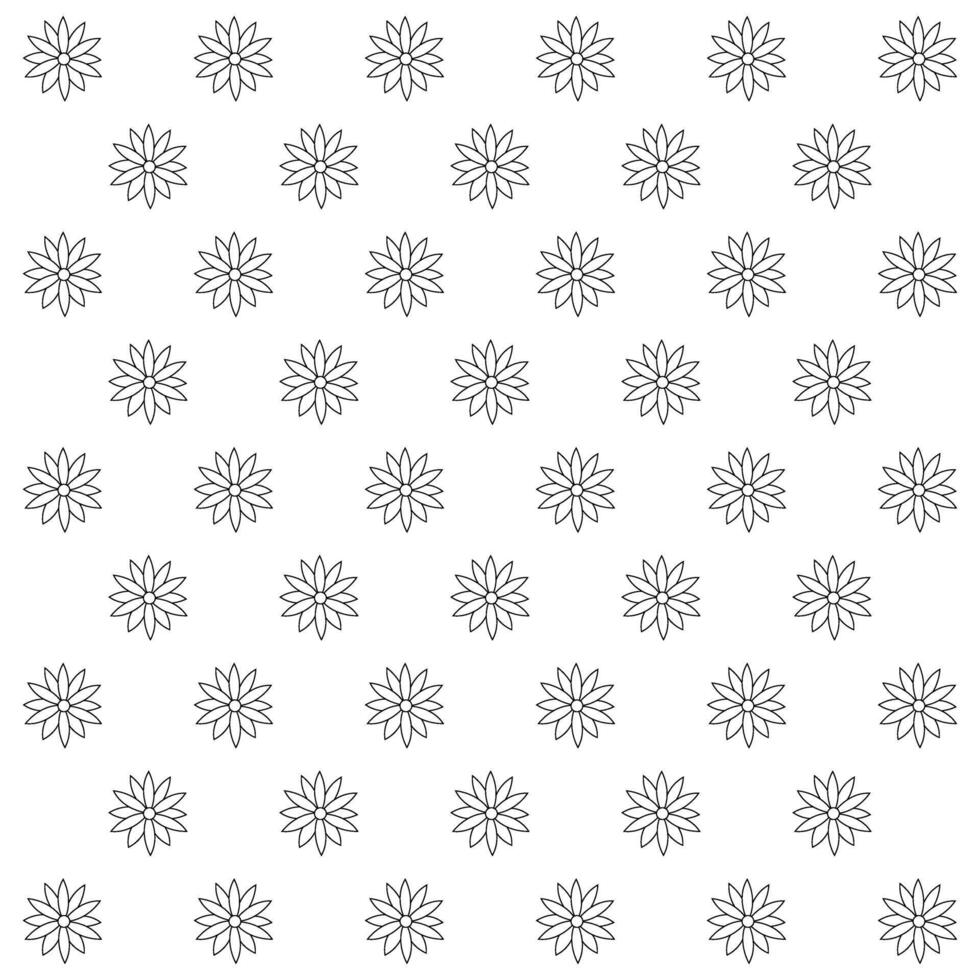Seamless pattern of snowflakes on a white background. vector