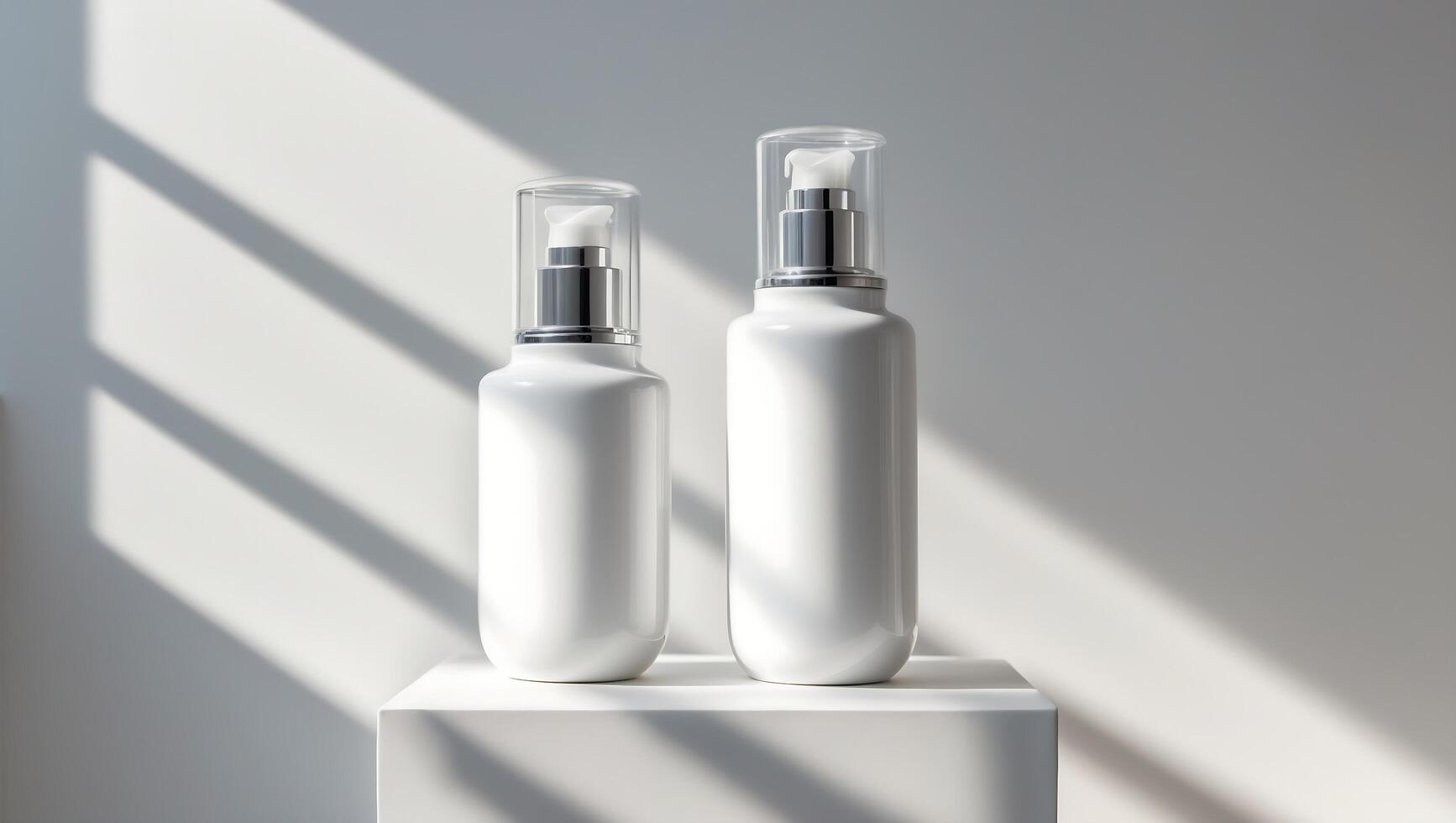 Clean White Beauty Product Mockup photo