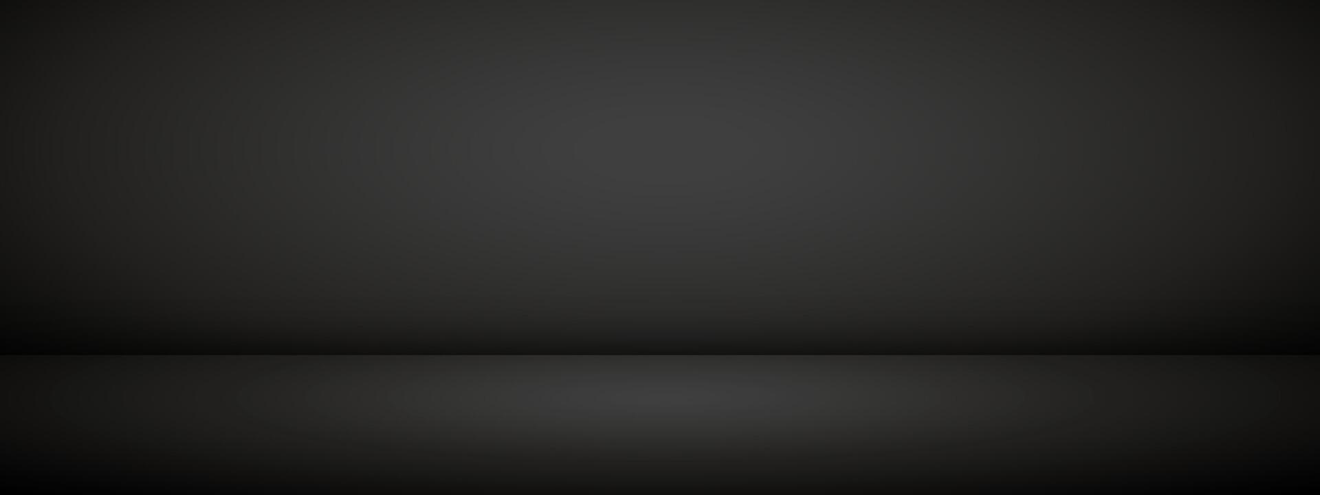 Limbo black background. Abstract studio gradient bg. Modern banner with empty space for advertising text. illustration. vector