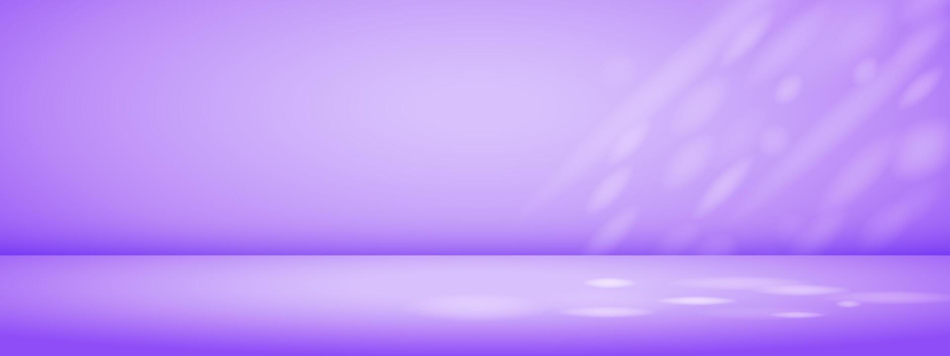 Limbo purple background with sun rays. Abstract studio gradient bg. Modern banner with empty space for advertising text. illustration. vector