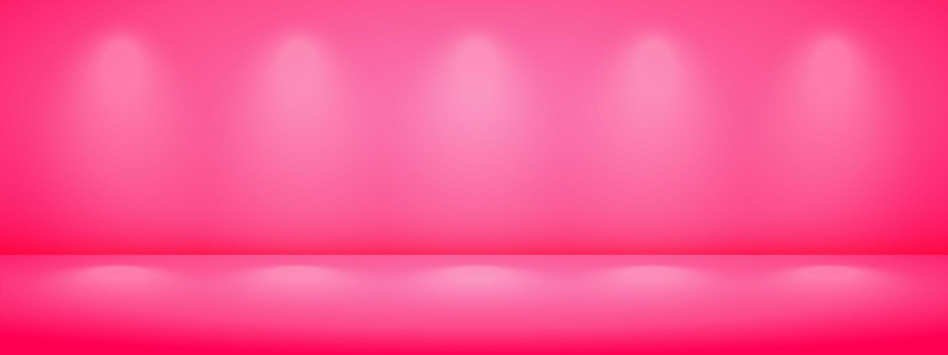 Limbo pink background with light shadow. Abstract studio gradient bg. Modern banner with empty space for advertising text. illustration. vector